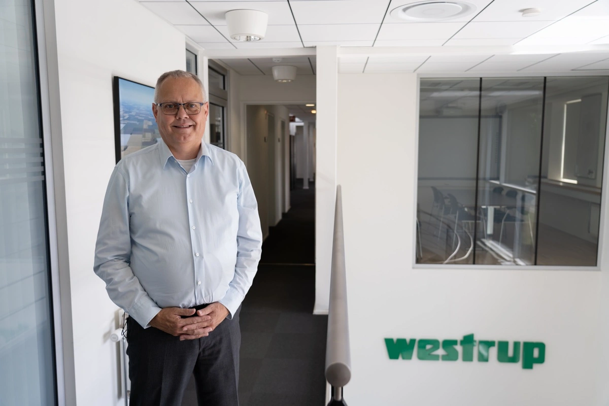 Adm. direktør i Westrup, Bo Borne Jørgensen, fremhæver medarbejdere, kunder og globale partnere som drivkraften bag Westrups vækst og fortsatte innovation.