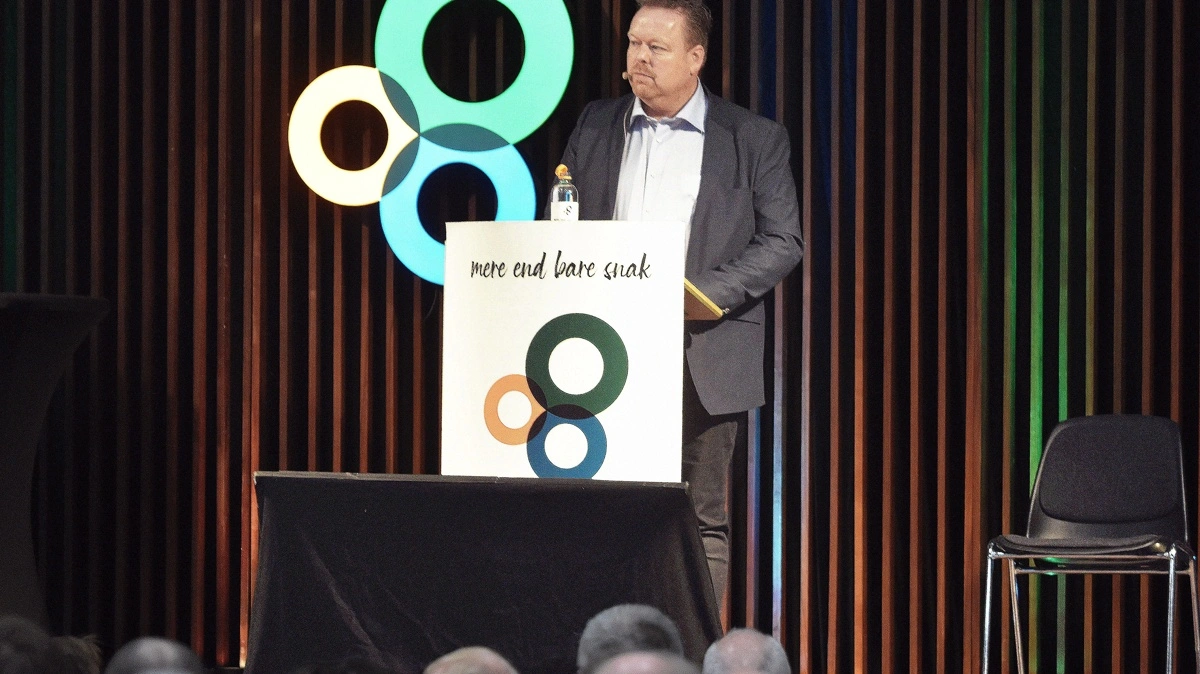 Spiras-formand Poul Christensen er blandt kritikernee af de nye udmeldinger om kvælstofreguleringen i Vadehavet. Billedet er fra Spiras’ nytårskur. Arkivfoto: Spiras