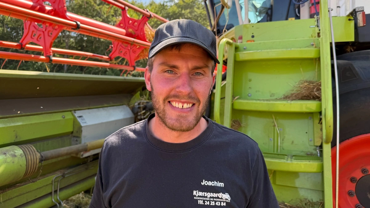 Driftsleder Joachim Holm Christensen vendte tilbage efter ni ugers orlov i forrige uge. På Kjærsgaard er der stort fokus på, at der skal være tid til andet end arbejde. Også i høst. 