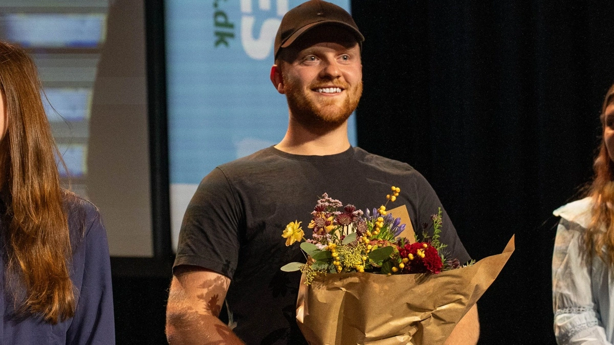 Lars Kristian Højrup Grøn blev kåret som Årets Elev 2025. Fotos: Alexander Dornwirth