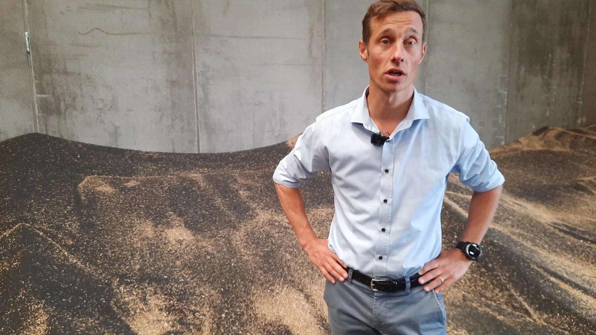 Salgsdirektør hos Danish Agro, Christian Hjerpsted glæder sig over en god, middel høst med høj kvalitet mange steder. Foto: Jørgen P. Jensen