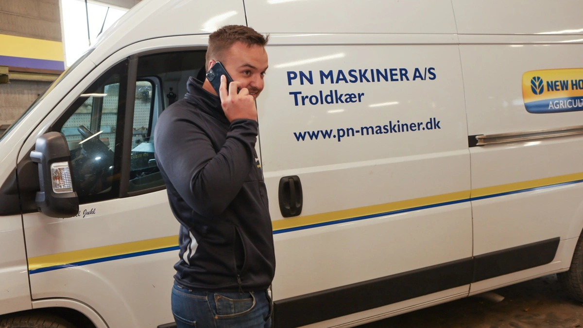 Der er altid en person i røret hos PN Maskiner udenfor normal arbejdstid. I denne uge har den nye medindehaver Søren Boje vagttelefonen.