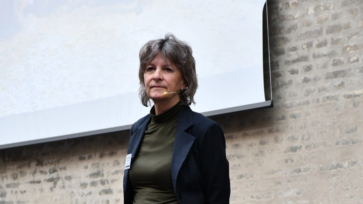 Margit Andreasen, dyrlæge, ph.d. og chefforsker ved Seges Innovation, præsenterede analyser af mere end 1,5 millioner reproduktionscyklusser på So- og Fodringsseminar 2026 i Horsens. Foto: Camilla Bønløkke
