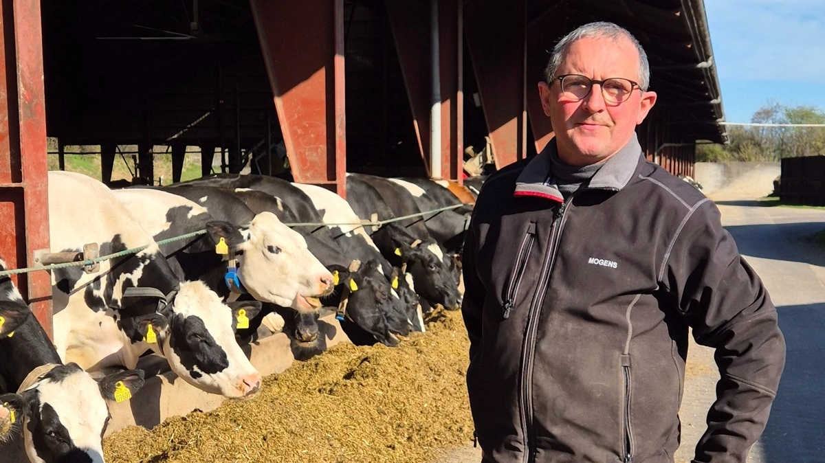 Mogens Hjort Jensen, formand for Djursland Landboforening, er blandt de syv underskrivere af brevet til ministeren. Arkivfoto: Tenna Bang