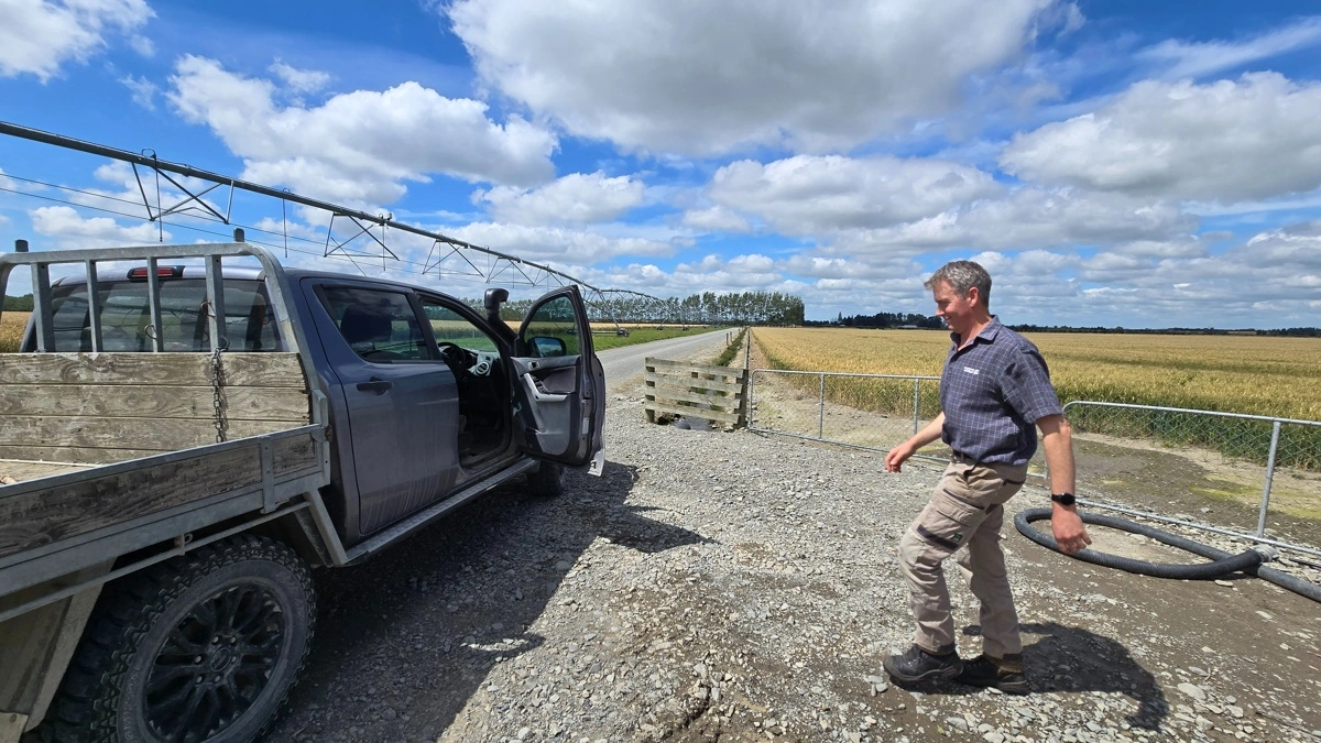 Der er særlig mange solskinstimer i området ved John McCaws farm.