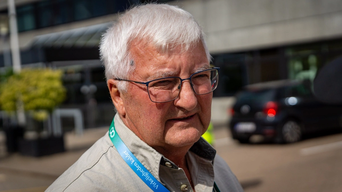 Thorkild Bruun Jensen, Søndersø, var mødt op med sin hustru, Anna Lise Nielsen. Foto: Søren Nørgaard