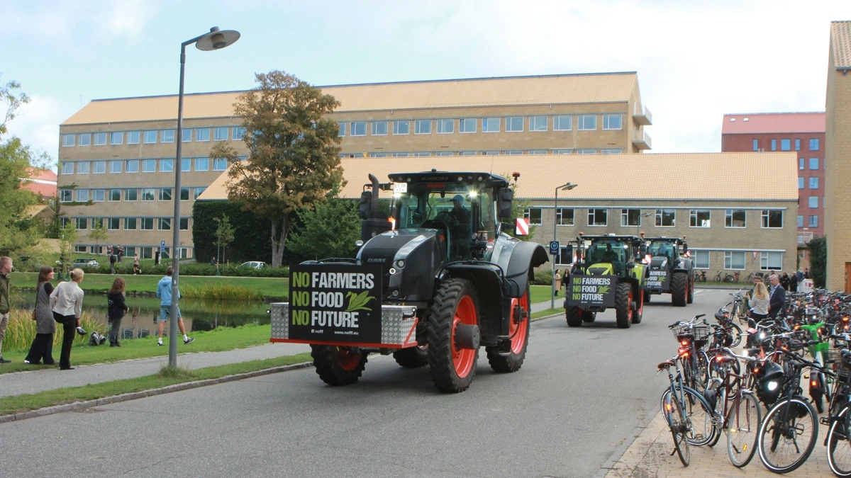 Demonstrationen ved Aarhus Universitet forløb roligt.