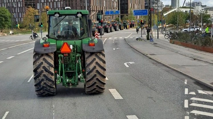 Så er centrum af København nået - set fra en traktor. Foto: Søren Schnipper, BJ-Agro