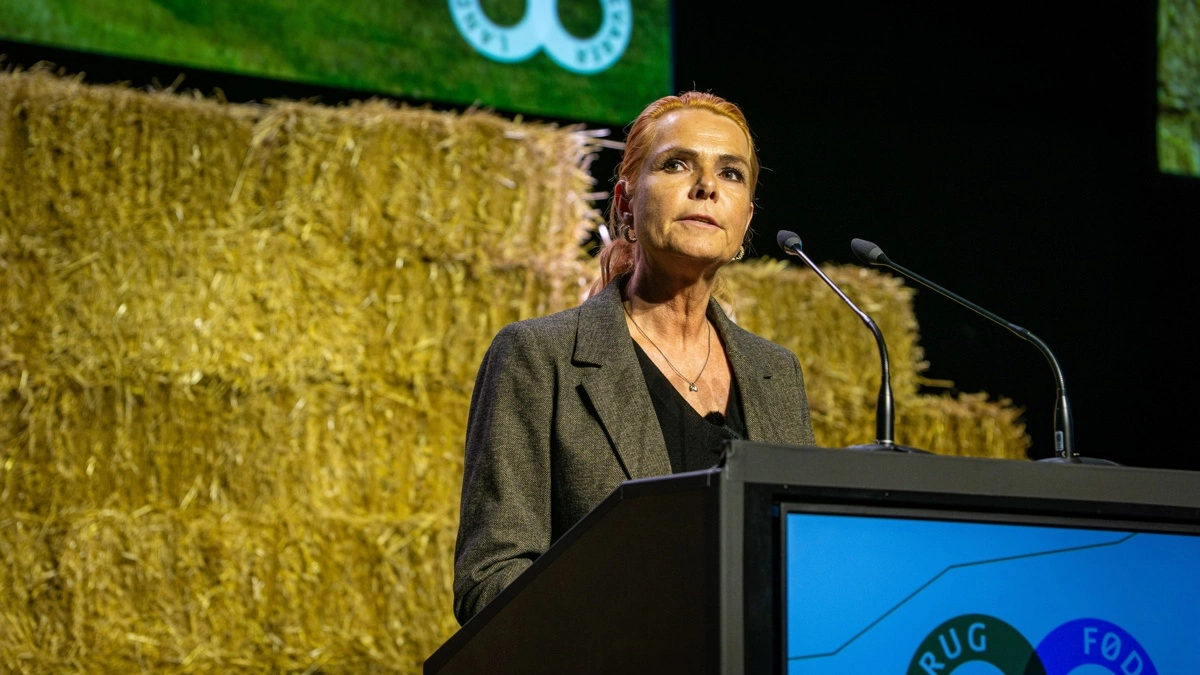 Inger Støjberg talte tidligere på ugen ved det store protestmøde i Odense mod gødskningsloven. Torsdag fortsatte kritikken i Folketingssalen forud for afstemningen om L5.