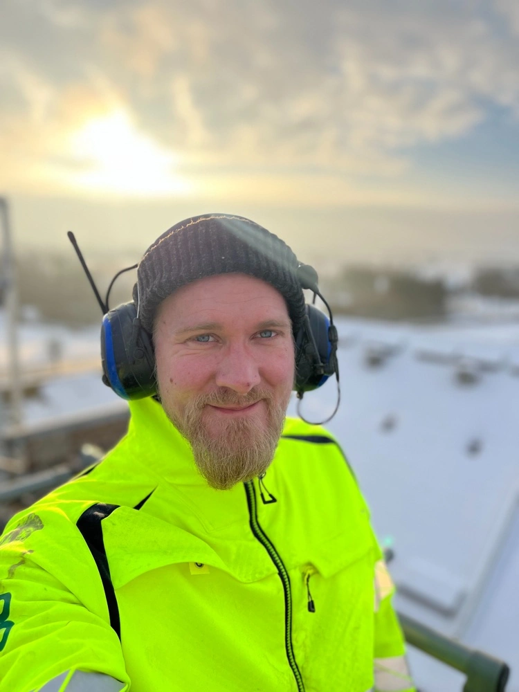 Anders Jensen, ansvarlig for service og vedligehold af foderproduktionen i Vrå. Foto: Skiold