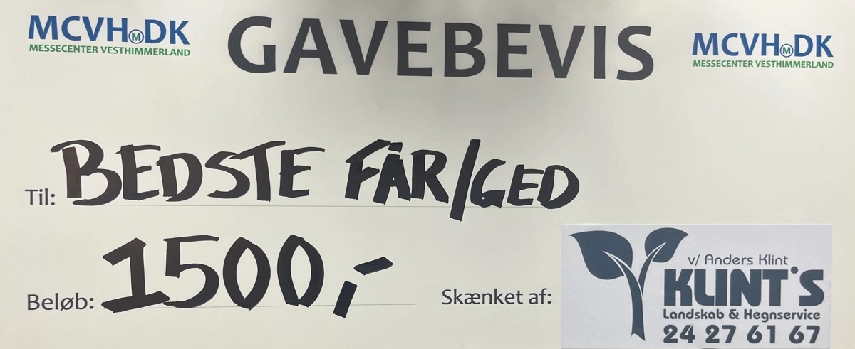 Bedste får eller ged modtager 1.500 kroner af Klint´s Landbrug & Haveservice.
