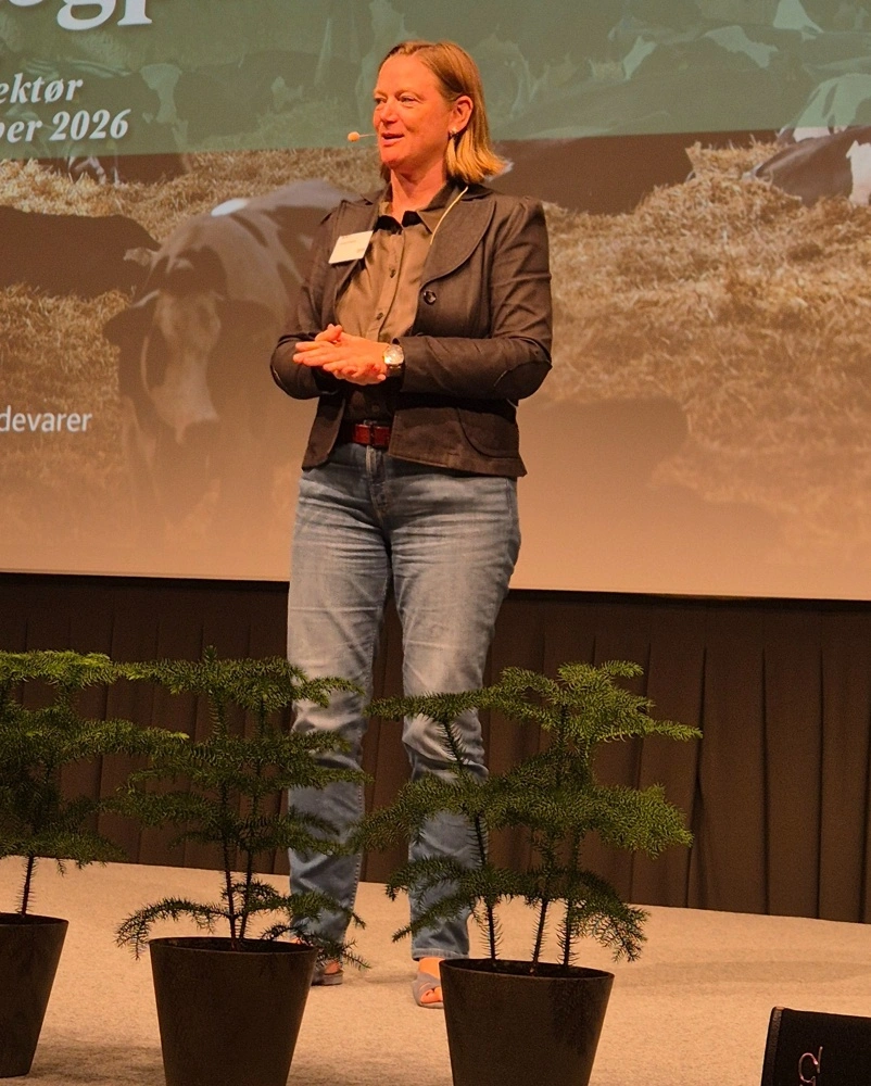 Dyrevelfærden skal komme først ved brug af Bovaer, understregede Ida Storm, sektordirektør Kvæg i L&F, på Fodringsdagen. Foto: Tenna Bang