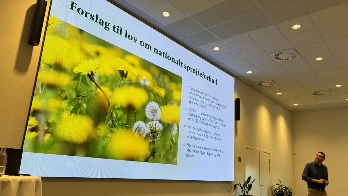 L&F-formand Søren Søndergaard mener, at erhvervet skal have erstatning efter sædvanlige takster for det kommende nationale sprøjteforbud. Dermed har brancheorganisationen kurs mod et retsopgør mod staten. Foto: Lars Attrup