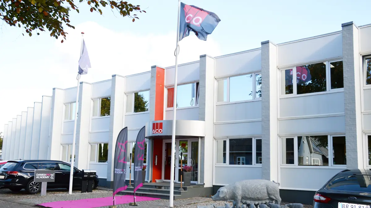 - Alene ACO Funki, en underleverandør til landbruget, angiver et forventet omsætningstab på 70 millioner kroner næste år, skriver Niels Hauge Mikkelsen i debatindlægget. Her ses firmaets hovedsæde i Herning. Arkivfoto: Camilla Bønløkke