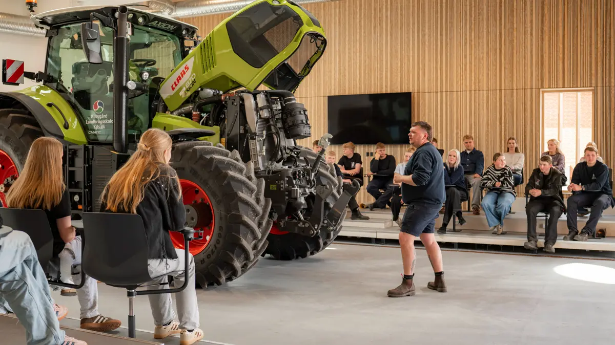 LAB X er skabt som et alsidigt og inviterende læringsmiljø for fremtidens landmænd på Kjærgård Landbrugsskole.