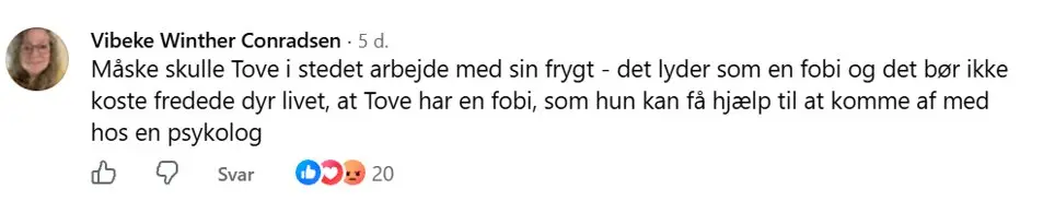 Kommentar til artikel om Tove Sørensen og borgerforslaget.
