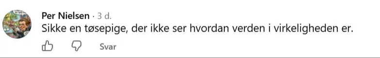 Kommentar til artikel om Tove Sørensen og borgerforslaget.
