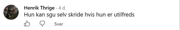Kommentar til artikel om Tove Sørensen og borgerforslaget.
