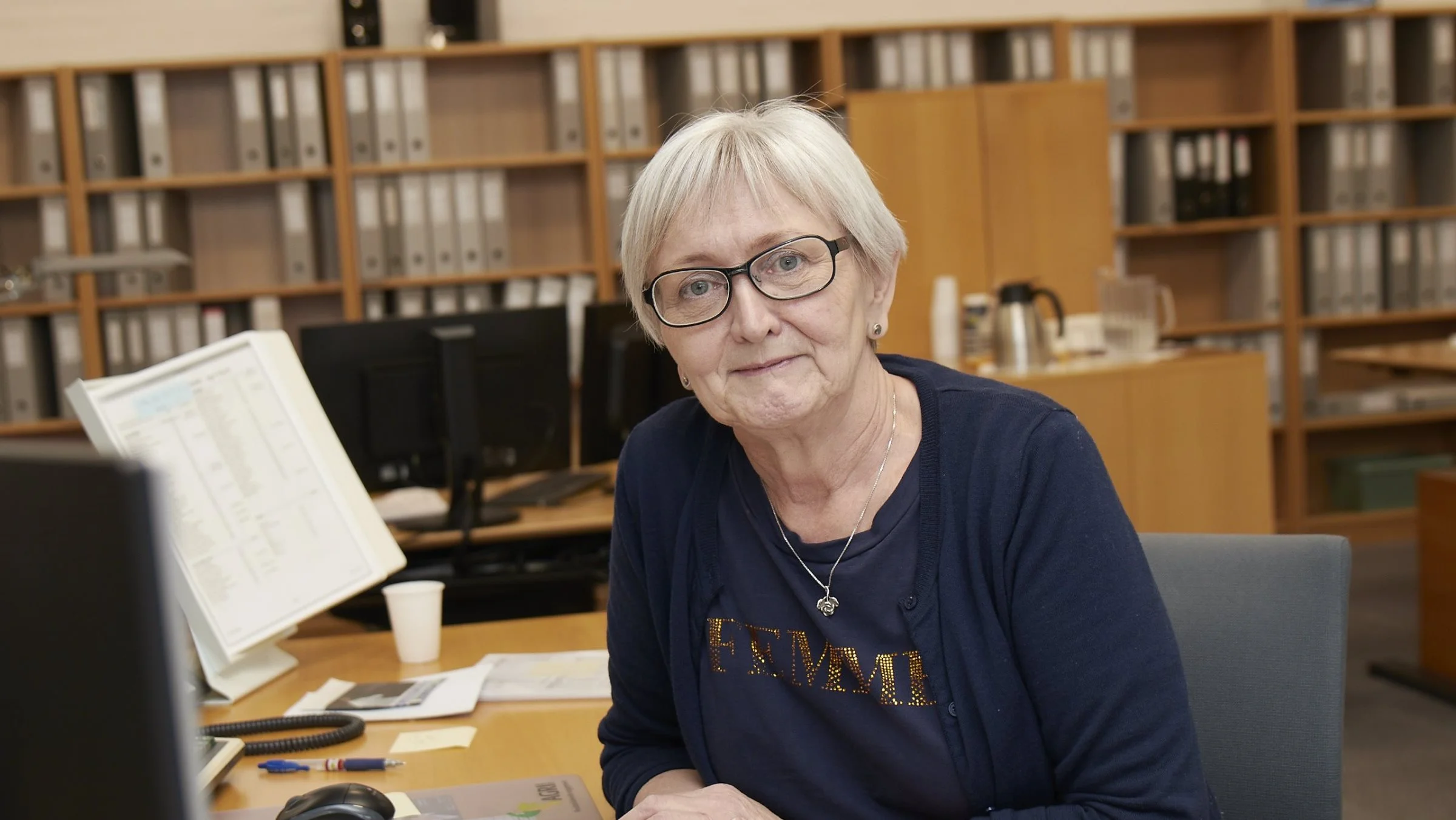 Økonomiassistent Hanne E. Hansen kan fejre sit 40 års jubilæum i Agri Nord.