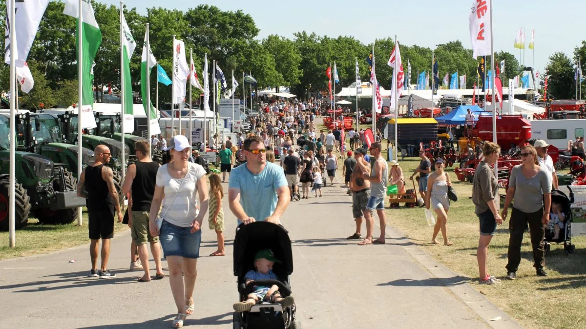 Til sommer – nærmere bestemt 8.- 10. juni – bliver der igen masser at se på i maskinudstillingen på Roskilde Dyrskue. Arkivfoto: Jesper Hallgren