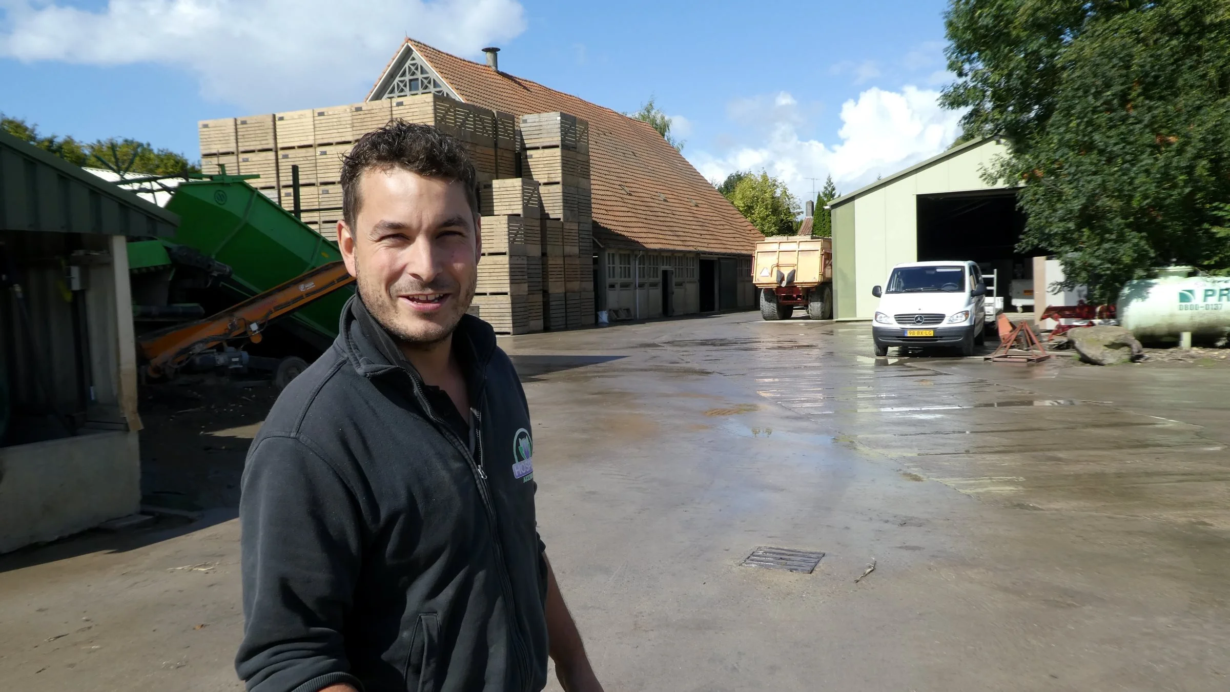 Marinus Hospers startede på den dengang nybyggede polder-gård, som han netop har overtaget driften af.