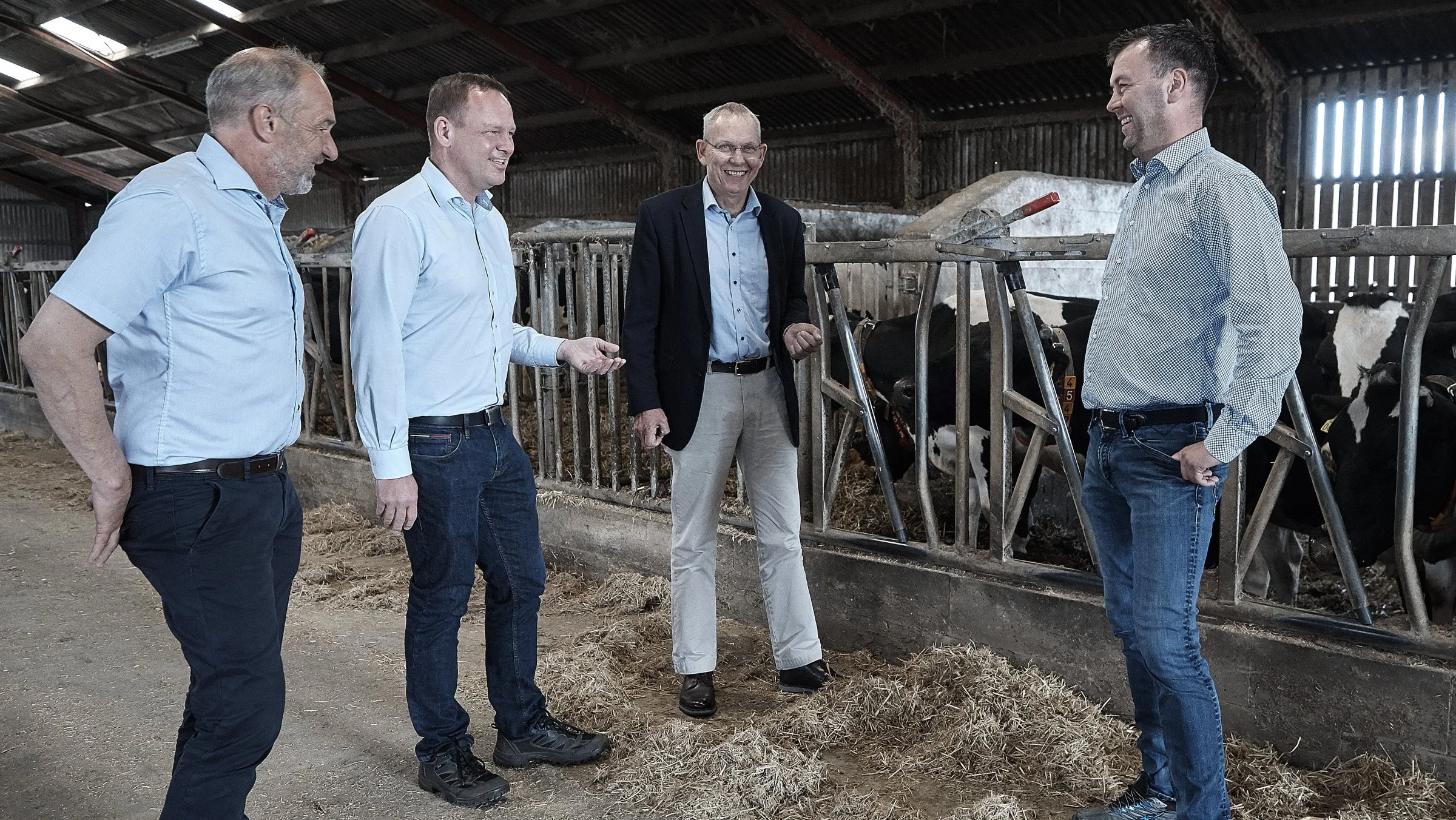 Fra venstre ses Kurt Bjerrum, Jesper Frost Rasmussen, Martin Merrild og Niels Laursen. Foto: Sagro
