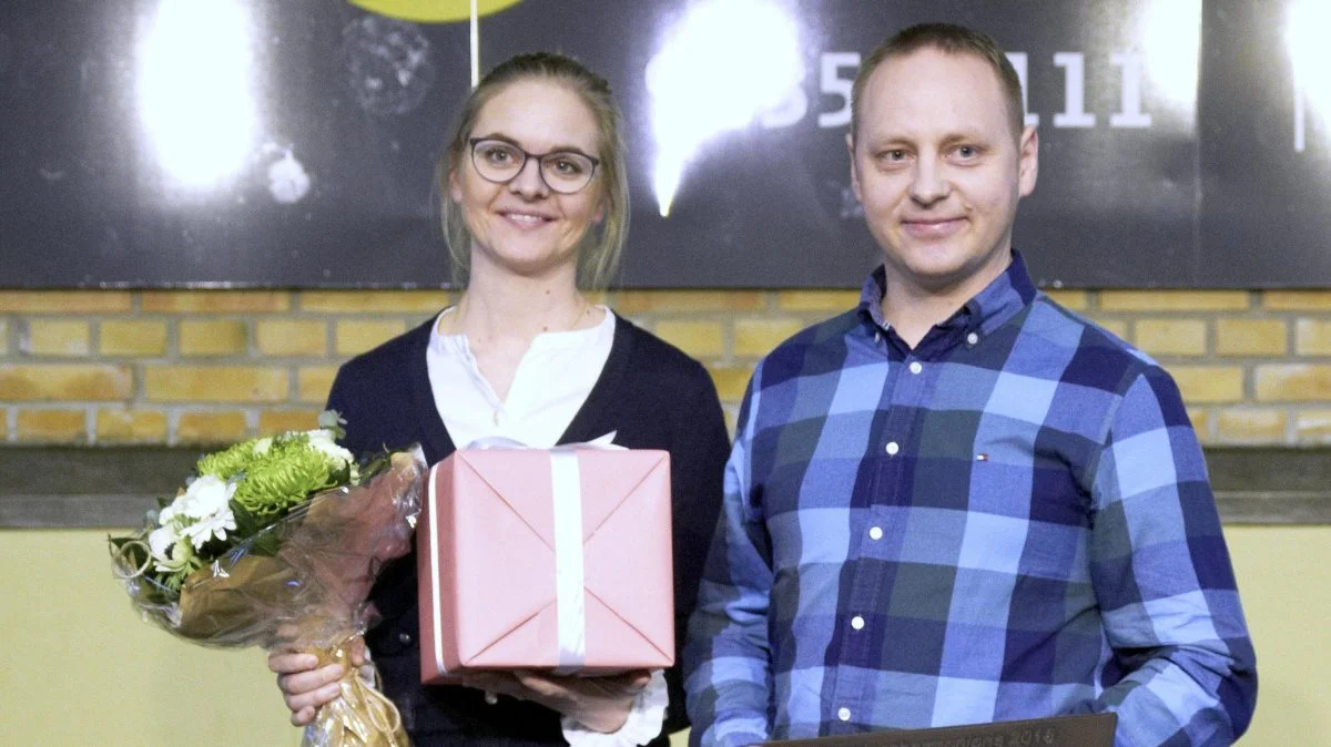 Susanne Kristensen og Mark Rokkedahl, Rokkedal Landbrug, modtog bygningsharmoniprisen.