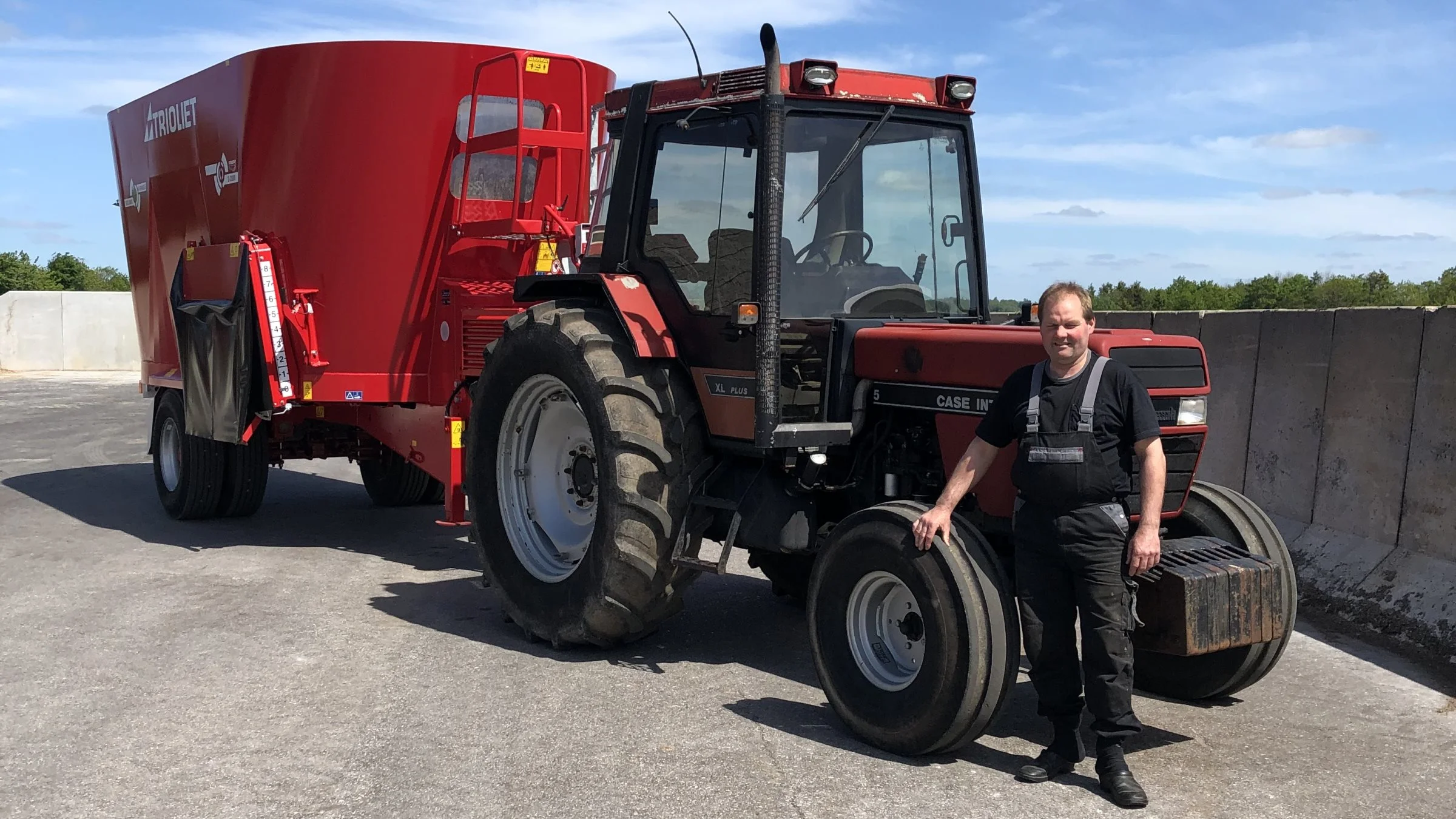 Mælkeproducent Svend Erik Sørensen, Vandel, har investeret i en ny fuldfoderblander. En Trioliet 2800 ZKX.