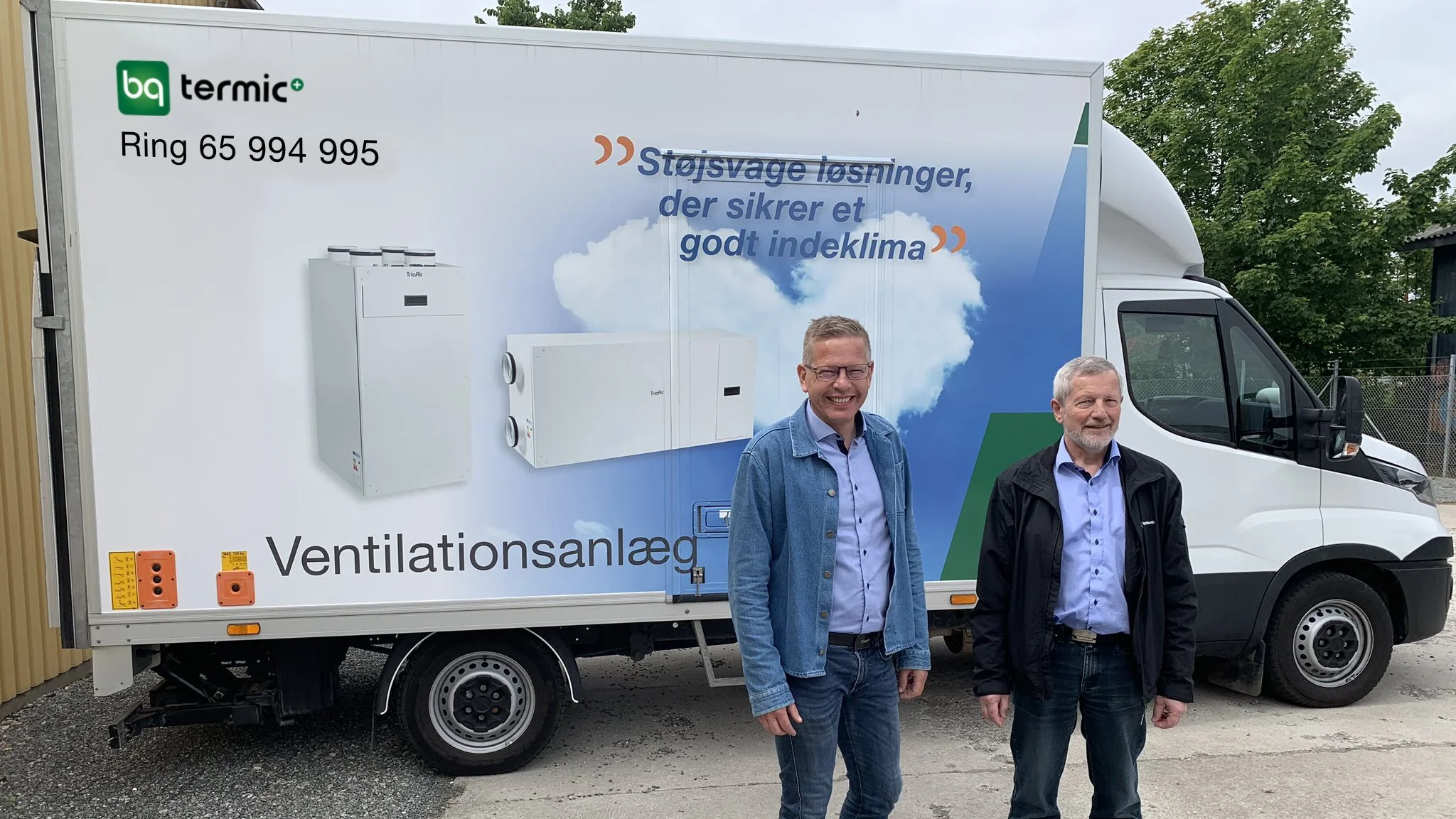 Anders Kjeld, adm. direktør hos BG Group (t.v.), og Lennart Pedersen, salgsdirektør hos BG Termic Plus (t.h.).
 
