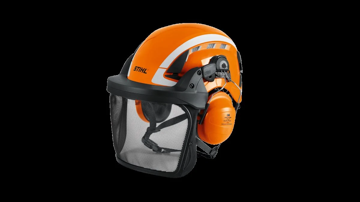 Stihl Advance X-Climb-hjelmen, der findes i flere udgaver. Pressefoto