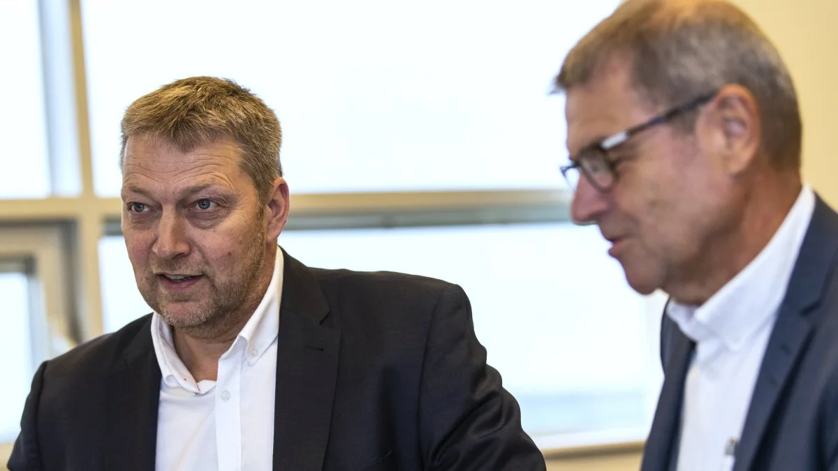 Velas-formand Nis Kristian Hjort (tv) og adm. direktør Jan Winther er særdeles tilfreds med 2020-regnskabet, hvor overskuddet i rådgivningsselskabet blev på 13,9 millioner kroner. Foto: Velas