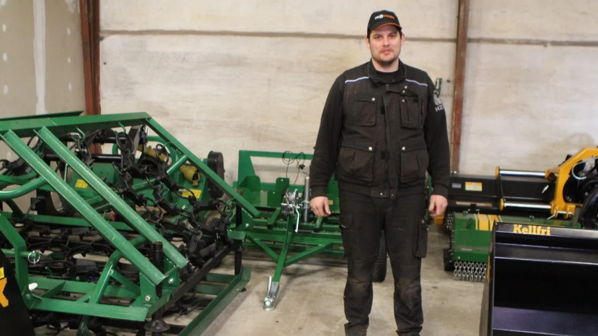 Anders V. Larsen fik hurtigt afsat sin første traktor som Kellfri-forhandler. Fotos: Christian Carus