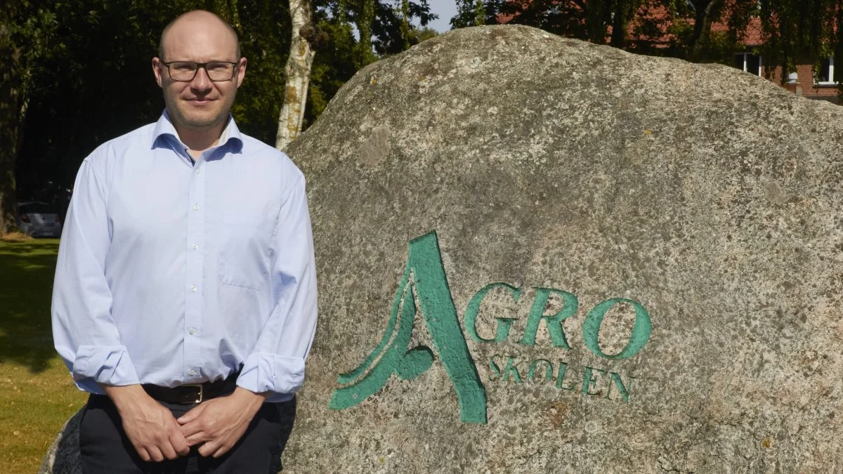 - Hvor er det fedt, at unge mennesker igen vælger os til, siger Jeppe Bomann, som er forstander på Agroskolen i Hammerum. Arkivfoto: Tenna Bang