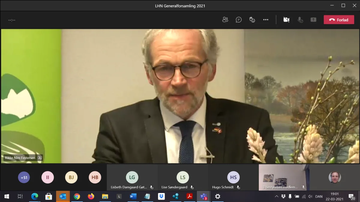 Jørgen Popp Petersen kom ind på problematikken omkring investorer i landbruget på generalforsamlingen i LHN, der blev hans sidste som formand i foreningen. Foto: John Ankersen