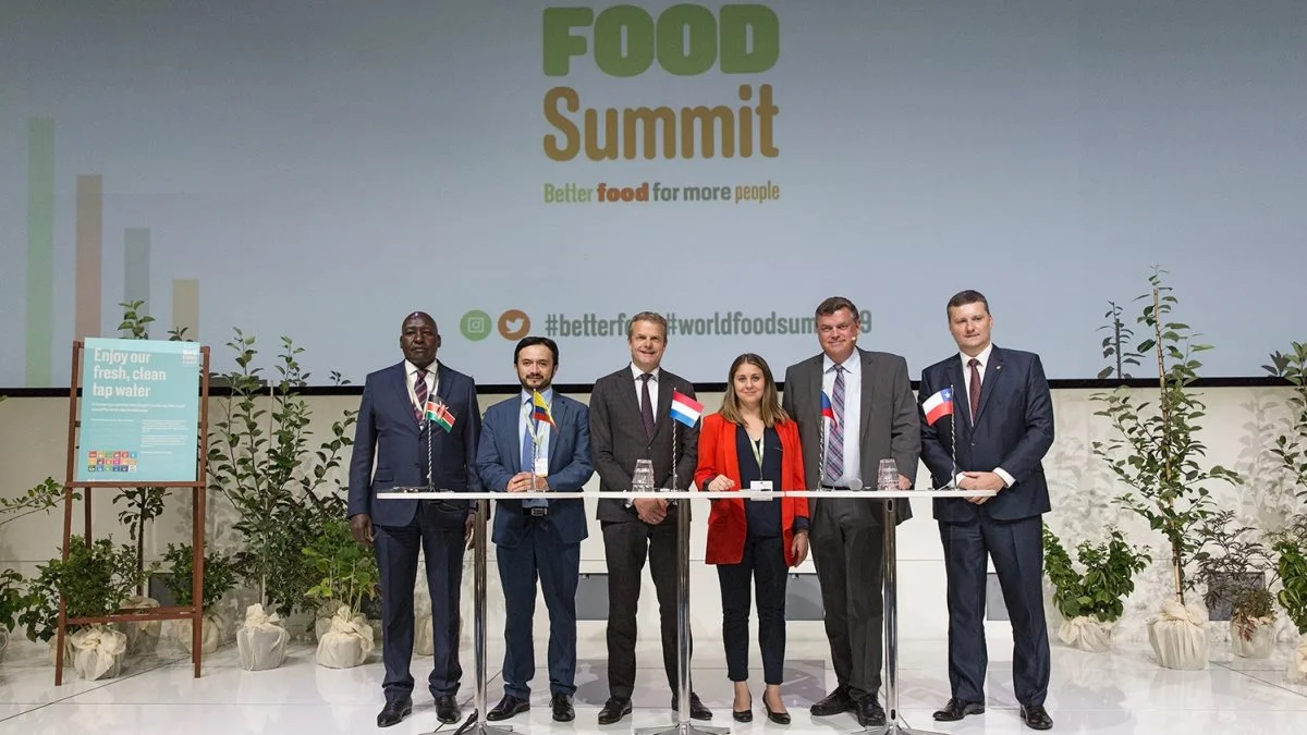 Sådan så det ud, da der sidst var World Food Summit i 2019. 2020-udgaven var grundet Covid-19-pandemiens tidlige indtog aflyst. I år foregår det online. Foto: Fødevareministeriet