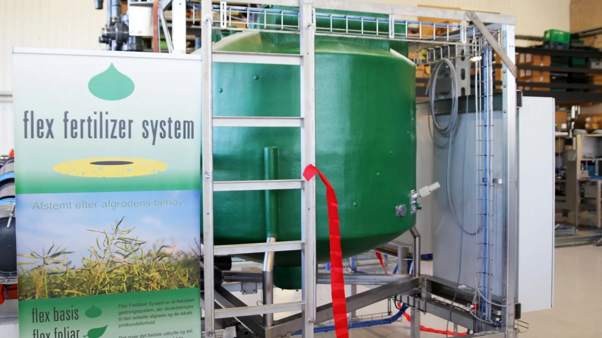 Systemet er revolutionerende og er nu klar til brug, fortæller Flex Fertilizer Systems direktør Peder Beiskjær. Arkivfoto.
