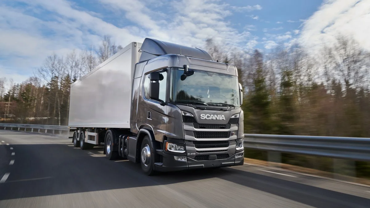 De er Scania, der står for at levere de nye biogaslastbiler til blandt andet HV Transport. Foto: Scania