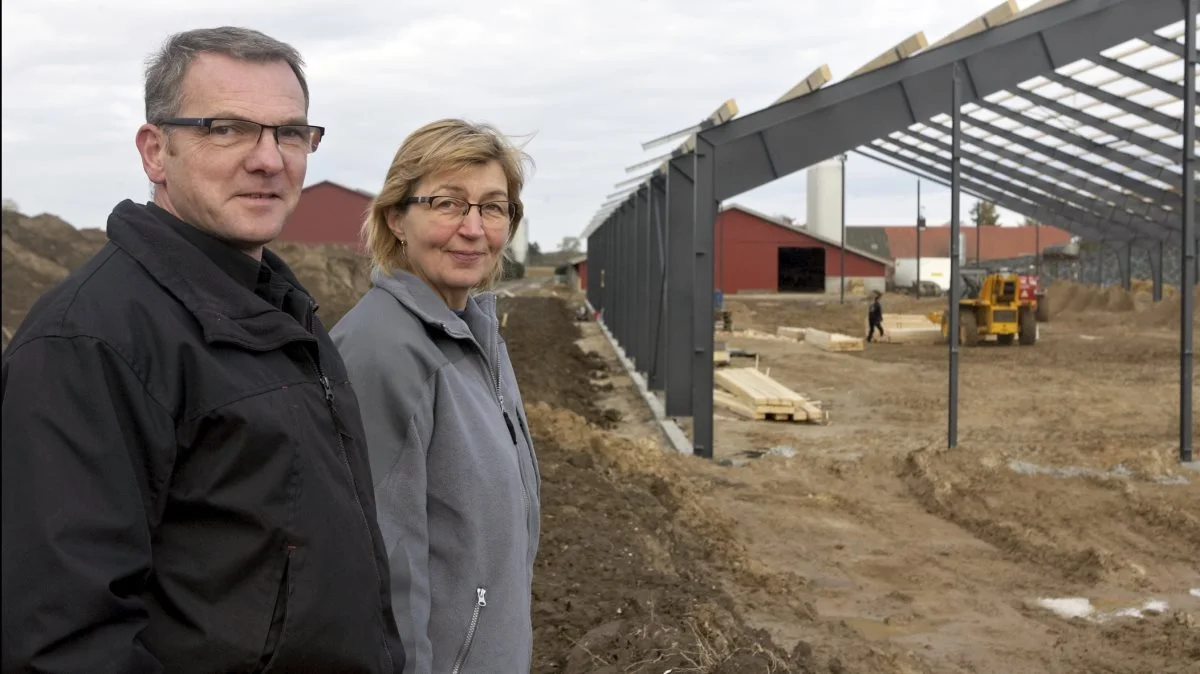 Carsten Hedegaard, bestyrelsesmedlem, L&F Centrovice, ses her sammen med Gitte Hedegaard. Foto: Erik Hansen