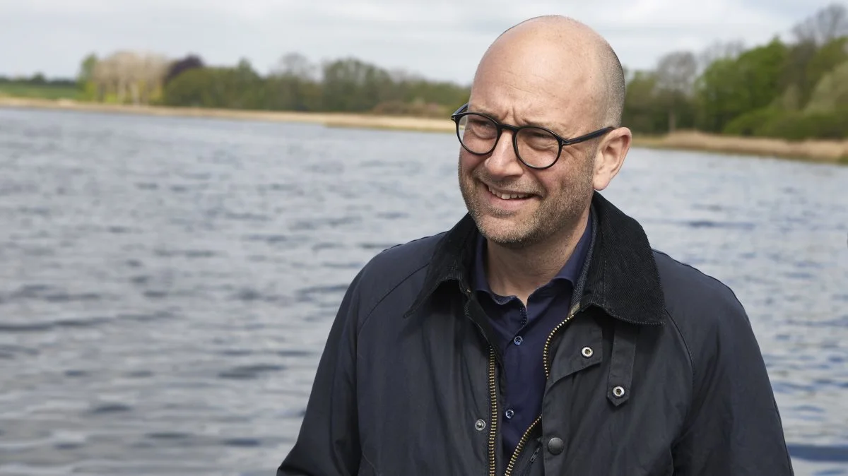 Fødevareminister Rasmus Prehn (S) var i går på Fyn, hvor der blandt andet blev talt kvælstof, som er en stor del af de aktuelle landbrugsforhandlinger på Christiansborg. Foto: Erik Hansen