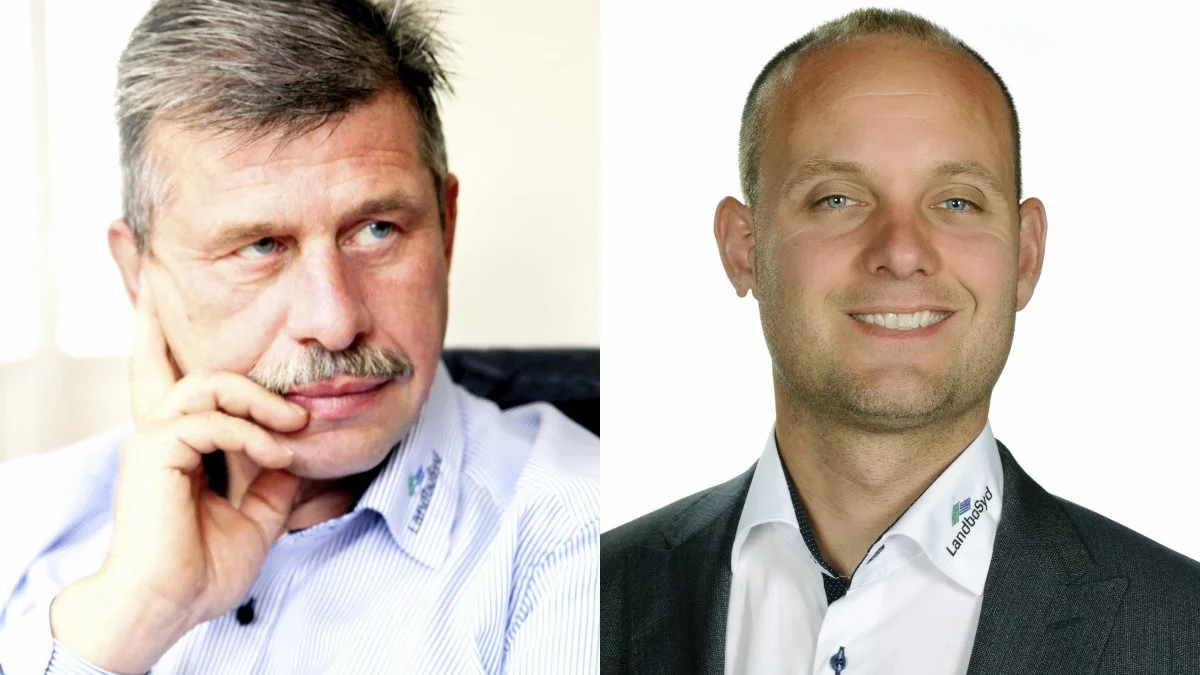 Mogens Dall (tv) og Henrik Jessen kæmper tirsdag aften om at blive formand i LandboSyd ved et kampvalg.