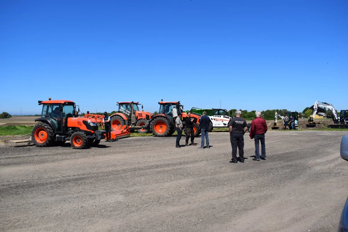 De fremmødte havde blandt andet mulighed for at teste Kubota-traktorer. Foto: Jørn Jervelund