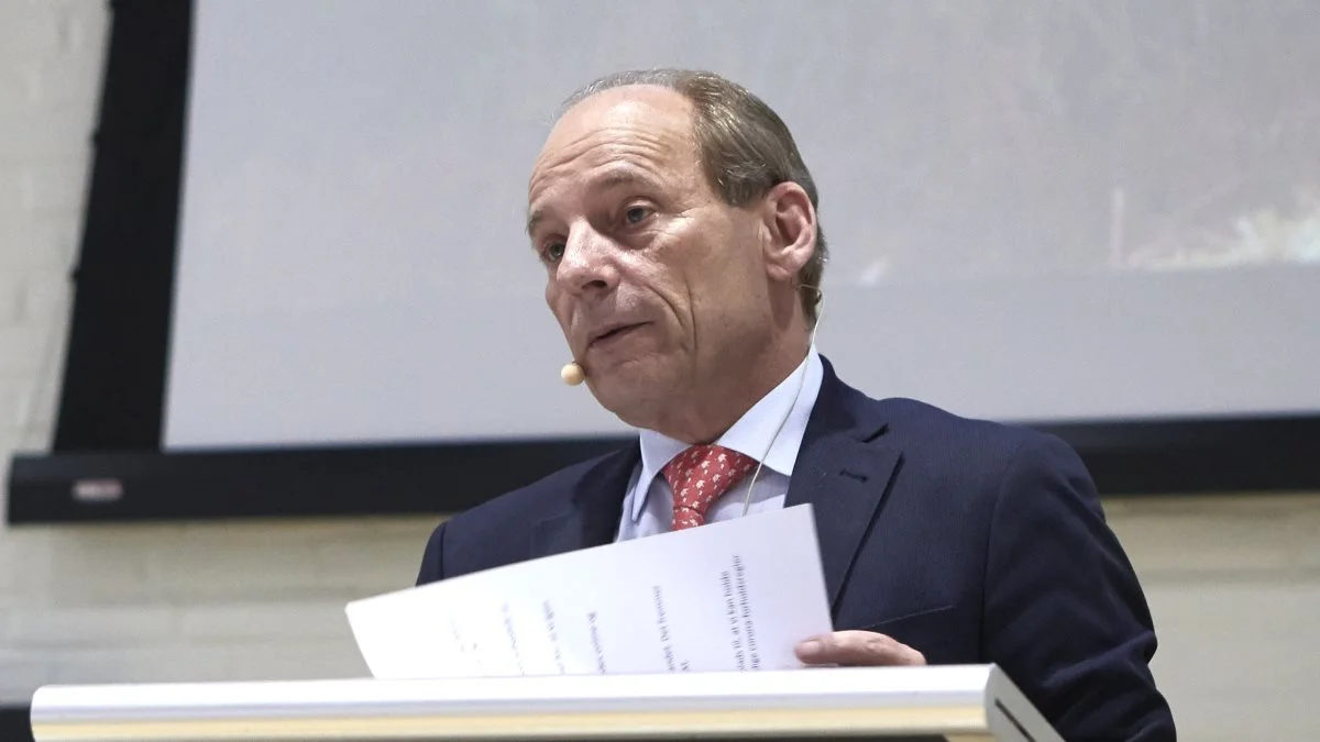 Peter Cederfeld de Simonsen, der driver Brahesborg Gods ved Assens, har lige siden 1997 siddet som formand for Patriotisk Selskab. Men næste år er det slut, oplyste han på generalforsamlingen i aftes. Foto: Erik Hansen