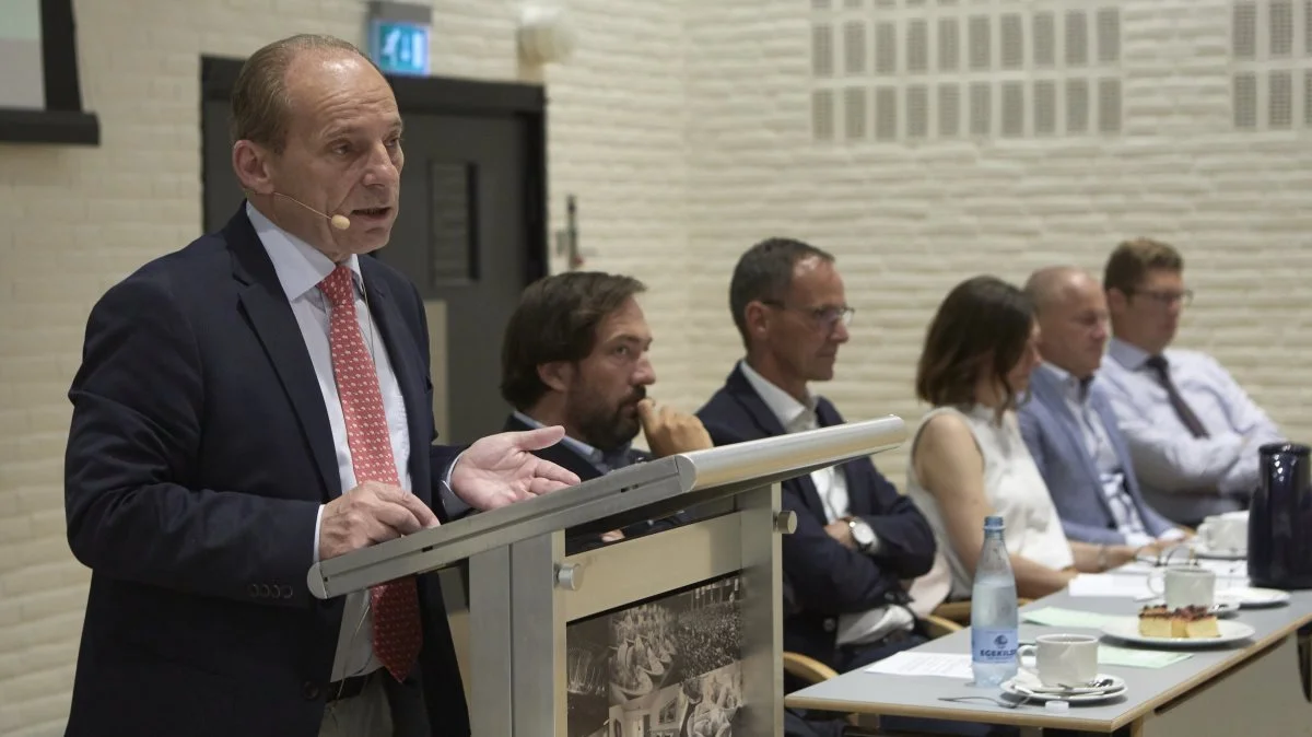Peter Cederfeld de Simonsen meddelte på generalforsamlingen, at han kun tager et år til som formand for Patriotisk Selskab. Foto: Erik Hansen