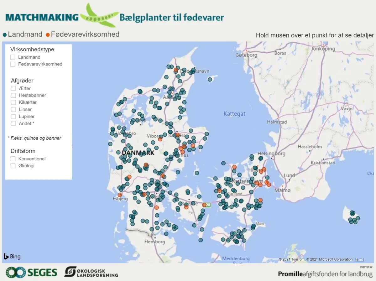 Således ser det midlertidige bælgplantekort ud. Screenshot