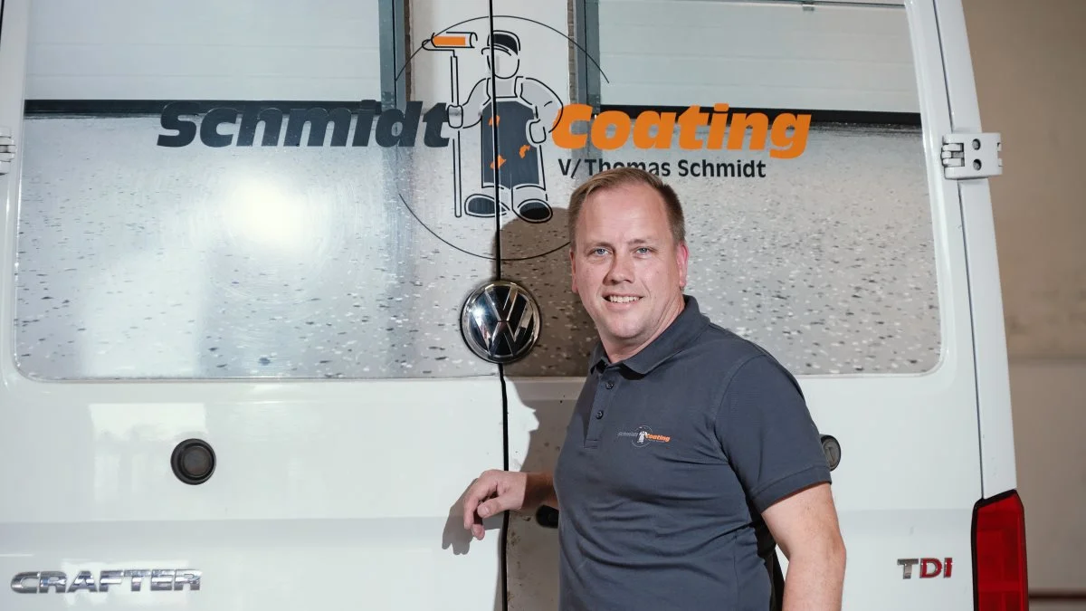 Schmidt Coating ApS ejes af Thomas Schmidt. Han markedsfører Velosit-produkterne i samarbejde med Brødr. Ewers A/S. Foto: Schmidt Coating ApS