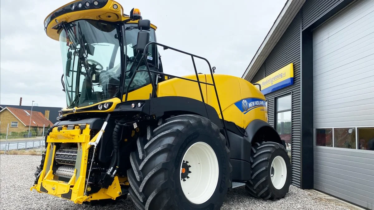 New Holland er repræsenteret på maskinskuet med blandt andet finsnitter-modellen FR650. 
