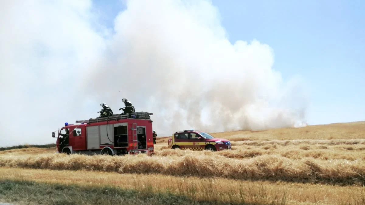 Mange gange hvert år må brand- og redningsvæsen rykke ud til markbrande i forbindelse med høsten. Mange af brandene kunne formentlig være undgået. Arkivfoto