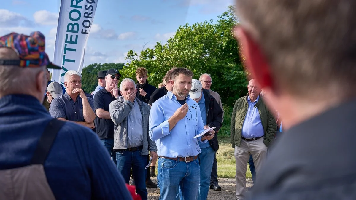 Morten Krupa, der er leder af Ytteborg I/S, er ganske tilfreds med både antallet af fremmødte og forløbet af aftenen. 

