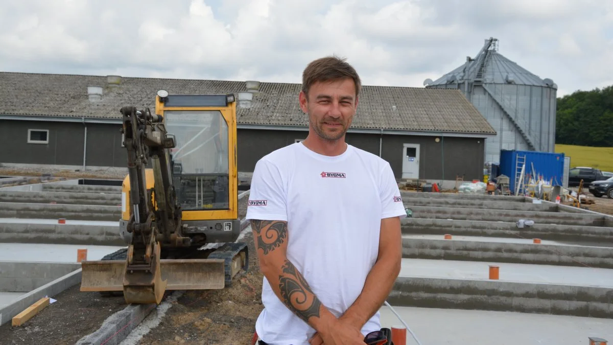 Det er Martins Rozmiss fra Kjargaard Byg der er byggeleder på projektet hos Martin Boe Madsen, og dermed ham der har den daglige kontakt med bygherre.