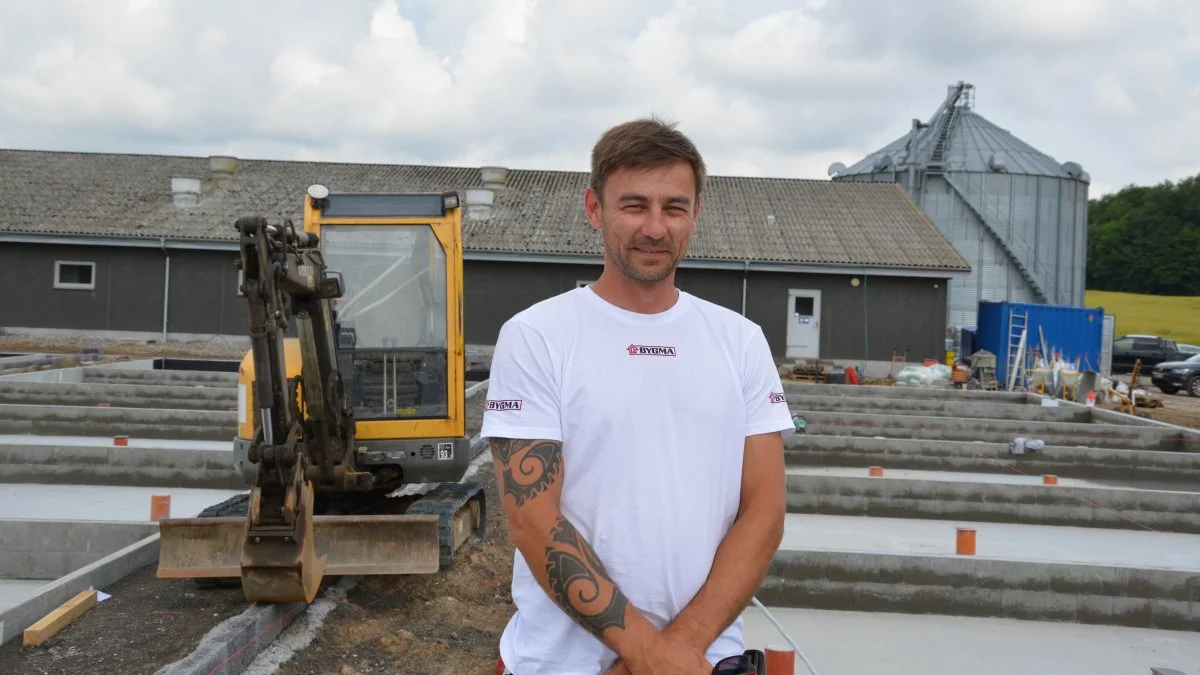 Det er Martins Rozmiss fra Kjargaard Byg der er byggeleder på projektet hos Martin Boe Madsen, og dermed ham der har den daglige kontakt med bygherre.